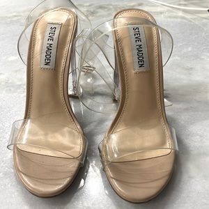 Steven madden clear heels